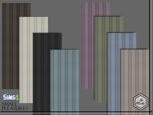 Sims 4 — Wall covering Simple Stripes by Marko_An — textured stripes on the wall, similar to plaster
