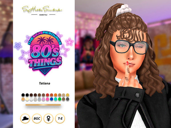 Sims 4 — Tatiana Hairstyle by sehablasimlish — Hope you like it and enjoy it. Maxis Match