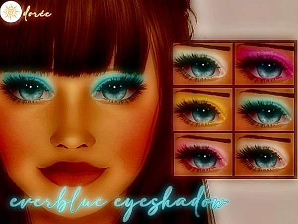 Sims 4 — eyeshadow 01 - doree by doreesims — a soft, powdery, glittery eyeshadow.