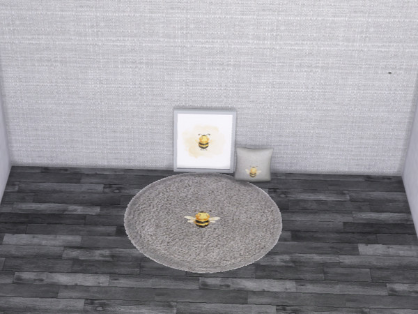 Sims 4 — Cozy Critters Decor by jessbtlrr — Set of 3 - pillow, wall art & rug. 4 different swatches. Perfect for