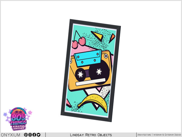 Sims 4 — Lindsay Middle Painting Frame by Onyxium — Onyxium@TSR Design Workshop Living Room Collection - Belong To The