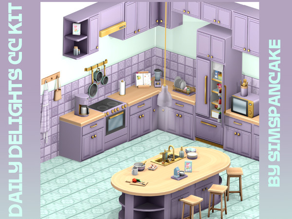 Sims 4 — Glow & Gather Pendant (Medium)| simspancake Daily Delights CC Kit by simspancake_cc — This is part of the