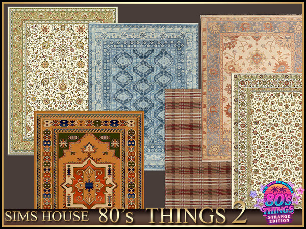 Sims 4 — Sims House Floor RUG | 80's Things 2 by Sims_House — 80's Things 2
