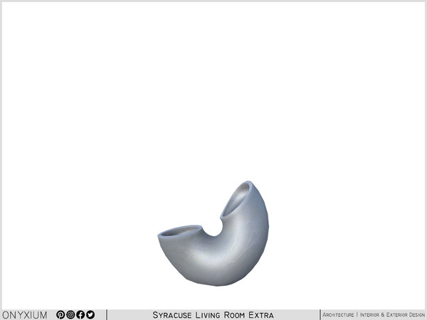 Sims 4 — Syracuse Curved Twisted Decor Piece by Onyxium — Onyxium@TSR Design Workshop Living Room Collection - Belong To