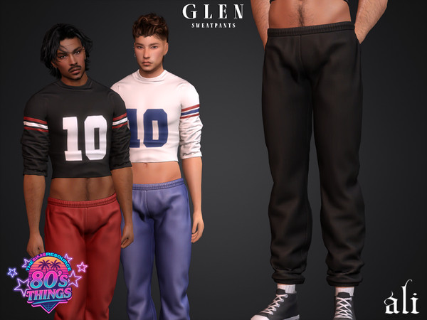 Sims 4 — 80's Things - GLEN sweatpants by ali1 — Sweatpants