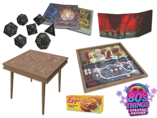 Sims 4 — Comiko 80s Things Stranger Edition Set by Comiko — 80s Things Stranger Edition Set is base game compatible and