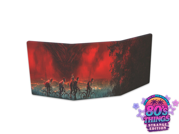 Sims 4 — Comiko Stranger Things Privacy Screen TSR | Kitchen Room by Comiko — 80s Things Stranger Edition Set is base