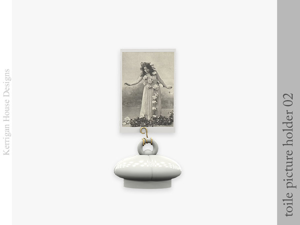 Sims 4 — Toile Picture Holder 02 by kerriganhouse — A set of of vintage vanity decor objects for Toile de Jouy