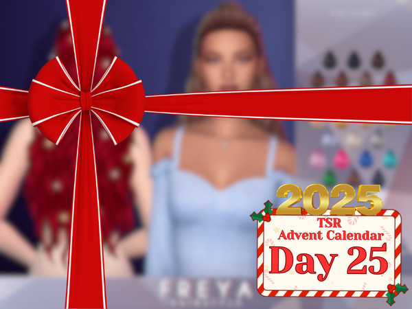 Sims 4 — Freya Hairstyle (MM) by Anto — Long wavy hairstyle with bun