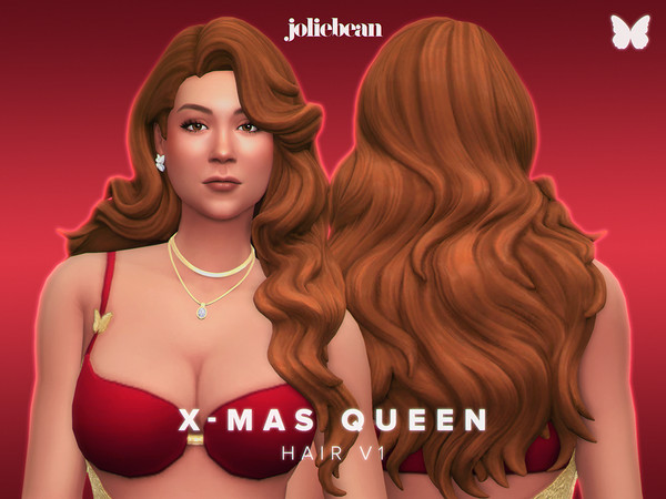 Sims 4 — X-mas Queen Hair v1 by Joliebean — - BGC