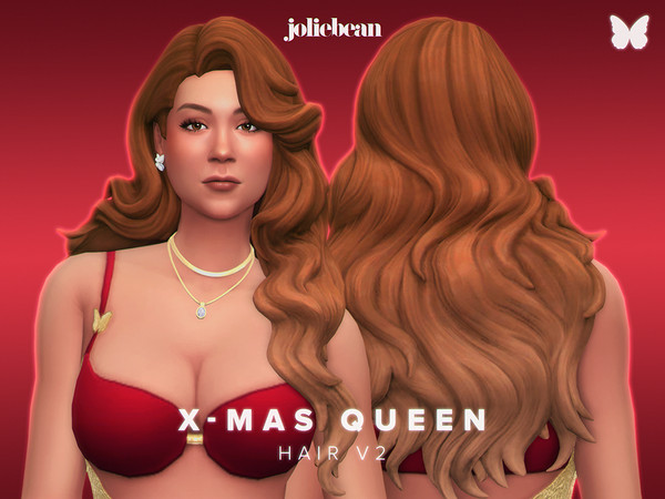 Sims 4 — X-mas Queen Hair v2 by Joliebean — - BGC
