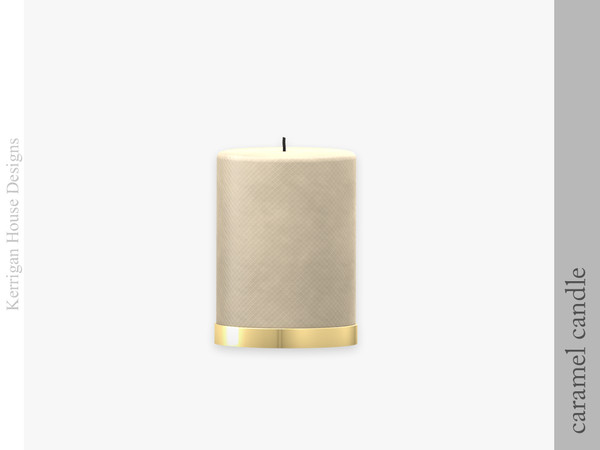 Sims 4 — Caramel Candle by kerriganhouse — A minimalist bathroom decor set.