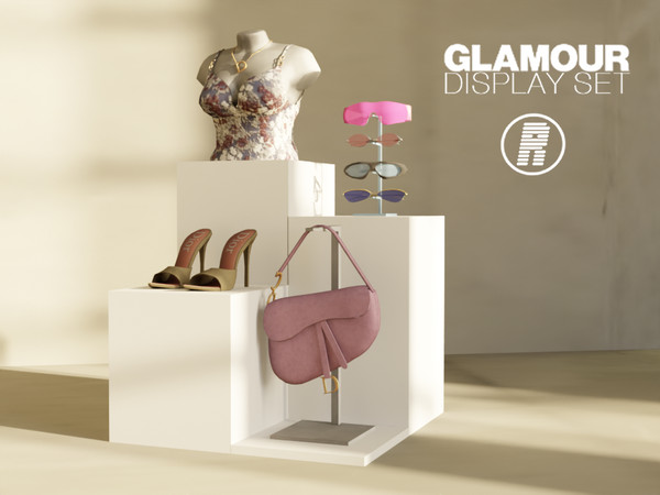 Sims 4 — Glamour Display Sunglasses by reacustomcontent — Glamour Display Set is a luxury inspired custom content