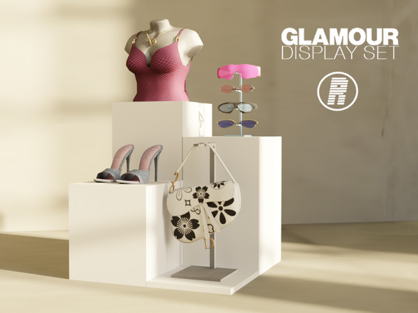 Sims 4 — Glamour Display Heels by reacustomcontent — Glamour Display Set is a luxury inspired custom content collection