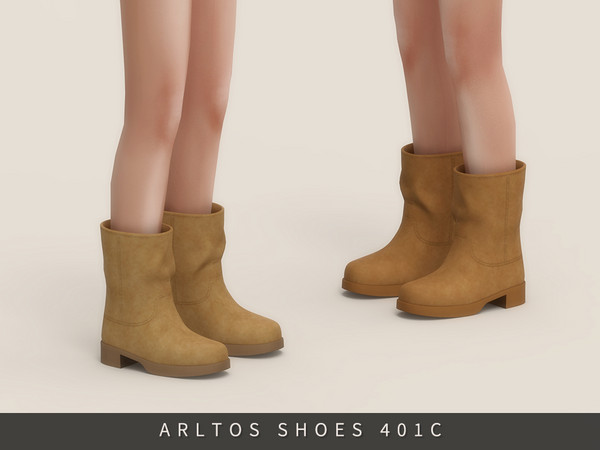 Sims 4 — Soft Winter Boots Child by Arltos — 16 colors.