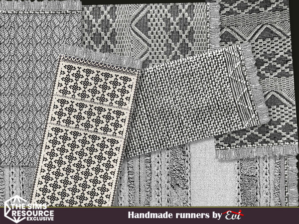 Sims 4 — Handmade runners by evi — Handmade warm woolen runners for every room