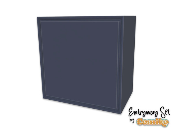 Sims 4 — Comiko Entryway Top Cabinet v4 | Entryway Room by Comiko — Part 2 - Entryway Set is base game compatible and