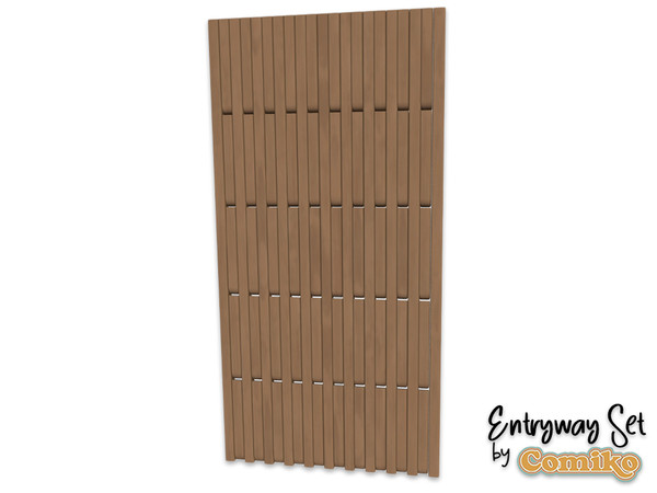 Sims 4 — Comiko Entryway Coat Rack v1 | Entryway Room by Comiko — Part 3 - Entryway Set is base game compatible and