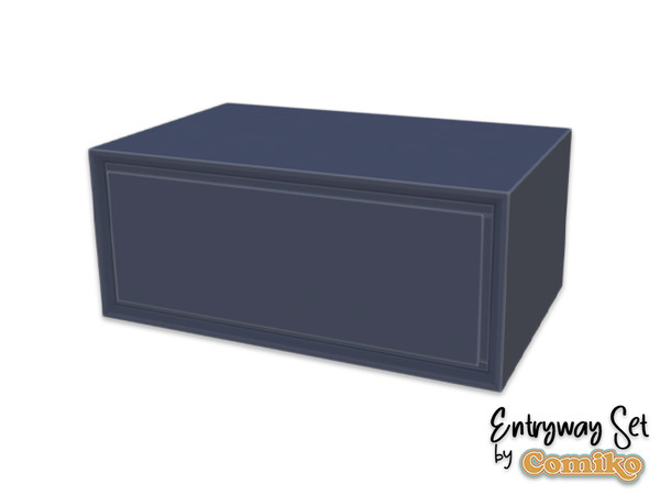 Sims 4 — Comiko Entryway Top Cabinet v2 | Entryway Room by Comiko — Part 3 - Entryway Set is base game compatible and