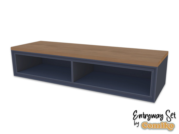 Sims 4 — Comiko Entryway Benchseat V1 | Entryway Room by Comiko — Part 4 - Entryway Set is base game compatible and