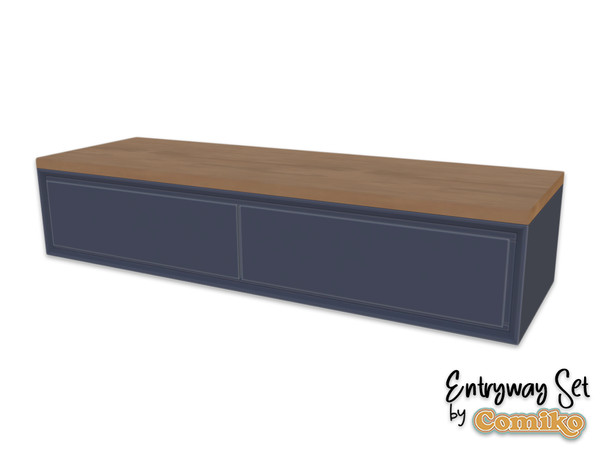 Sims 4 — Comiko Entryway Benchseat V2 | Entryway Room by Comiko — Part 4 - Entryway Set is base game compatible and