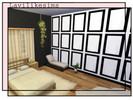 Sims 4 — Set Square Painted Walls by lavilikesims — A faux panel effect in 11 colours