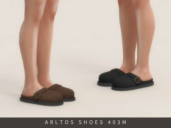 Sims 4 — Suede clogs Male by Arltos — 8 colors.