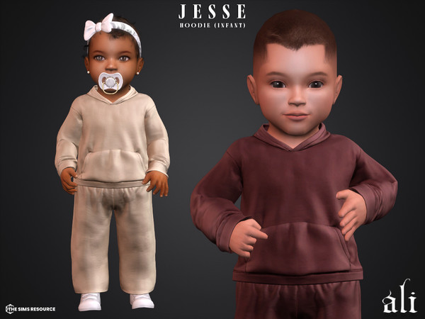 Sims 4 — JESSE hoodie (infant) by ali1 — Hoodie