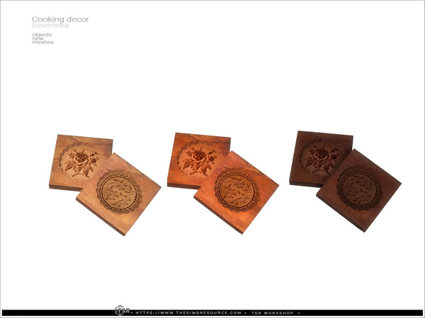 Sims 4 — Cooking decor - cookies molds by Severinka_ — Cooking decor set for kitchen decoration. Part 3 - 8 items: