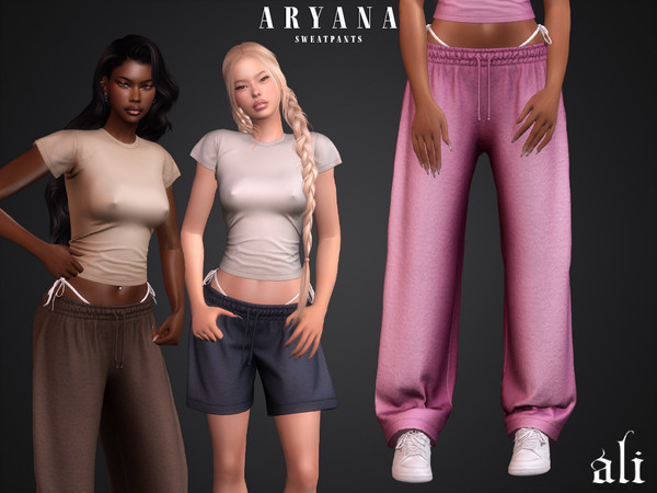 Sims 4 — ARYANA sweatpants by ali1 — Sweatpants