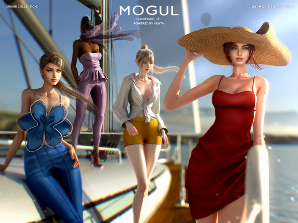 Sims 4 — MOGUL - Cruise Collection (Patreon Exclusive) by VentaStudio — MOGUL Cruise Collection Bahia Oversized Shirt