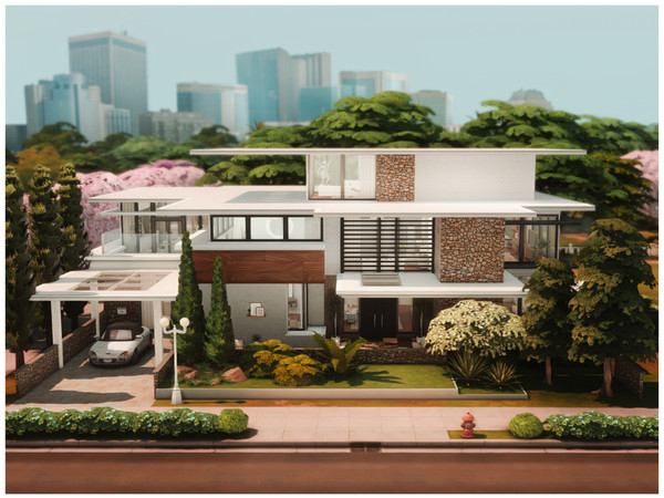 Sims 4 — MM. Modern House 136 by Merin_Martini — My Sims 4 lots some are inspired from random pictures that I found on