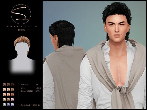 Sims 4 — S-CLUB_080126_short hairstyles by S-Club — short hairstyles hope you like, thank you.