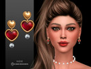 Sims 4 — Alma Earrings by Suzue — New Mesh (Suzue)
