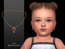 Sims 4 — Alma Necklace Infant by Suzue — New Mesh (Suzue)