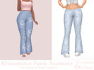 Sims 4 — Rhinestones Pants Accessory Set by Dissia — Five shiny rhinestones shapes for your sim pants