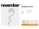 Sims 4 — November - Snake Ear Cuff (Patreon Exclusive) by VentaStudio — 3 Swatches