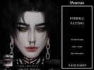 Sims 4 — Eyeball Tattoo (Face Paint) by Venerian by Venerian — 10 swatches Found in the face paint category No gender or
