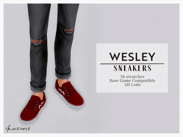 Sims 4 — [iko] Wesley Sneakers_Male_TSR by iko-sims — - New mesh by me