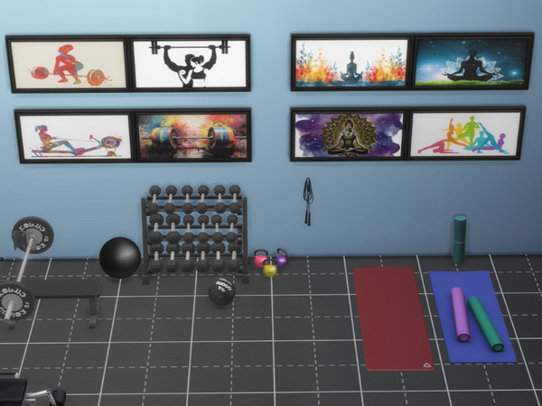 Sims 4 — Manifesting Gains 1 by Emogeekular — Struggling with gym motivation but thriving in retail therapy? We have good