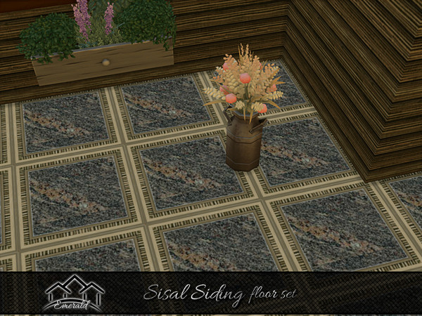 Sims 4 — Sisal Siding floor 3 by Emerald — Sisal siding is a natural hue inspired by the fibrous plant, offering a