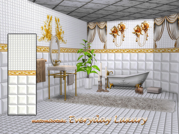 Sims 4 — matomibotaki Everyday Luxury by matomibotaki — Treat yourself to a little luxury every day when you use your