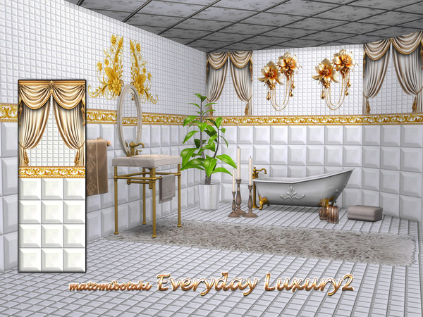 Sims 4 — matomibotaki Everyday Luxury2 by matomibotaki — Treat yourself to a little luxury every day when you use your