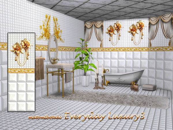 Sims 4 — matomibotaki Everyday Luxury3 by matomibotaki — Treat yourself to a little luxury every day when you use your