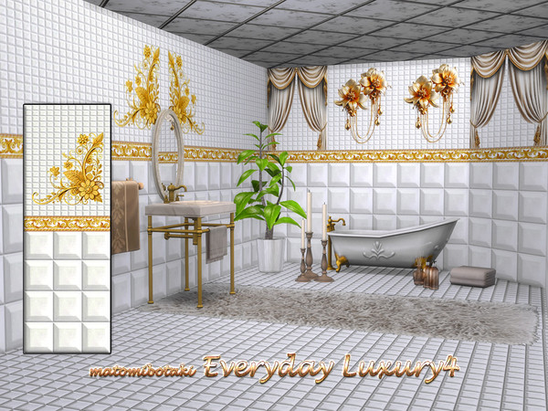 Sims 4 — matomibotaki Everyday Luxury4 by matomibotaki — Treat yourself to a little luxury every day when you use your