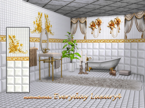 Sims 4 — matomibotaki Everyday Luxury5 by matomibotaki — Treat yourself to a little luxury every day when you use your