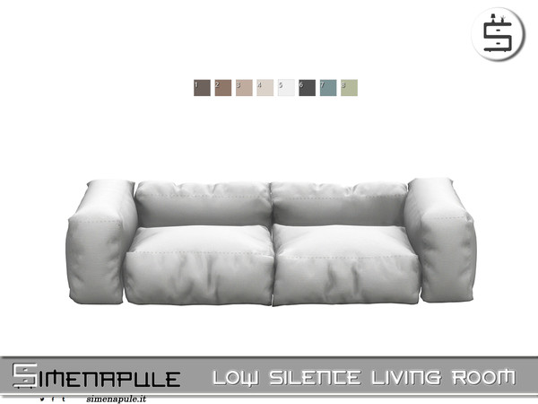 Sims 4 — [SeN4] Low Silence Living Room - Sofa by Simenapule — Low Silence Living Room is a modern living room set with