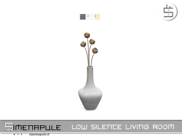 Sims 4 — [SeN4] Low Silence Living Room - Deco Vase by Simenapule — Low Silence Living RoomLow Silence Living Room