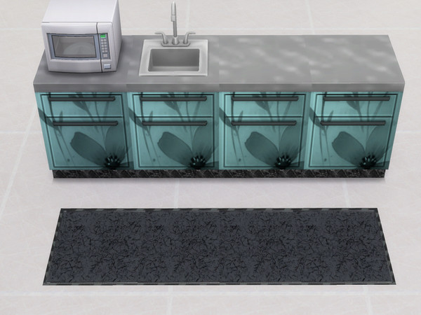 Sims 4 — Barbara's Path Risks Rug by CarineKitana — Barbara's Path Risks Rug - A runner rug with a modern striped design.