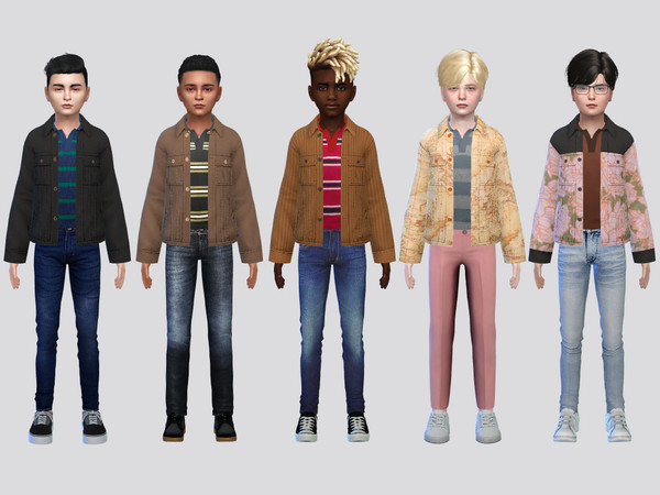 Sims 4 — Large Loft Jacket Boys by McLayneSims — TSR EXCLUSIVE